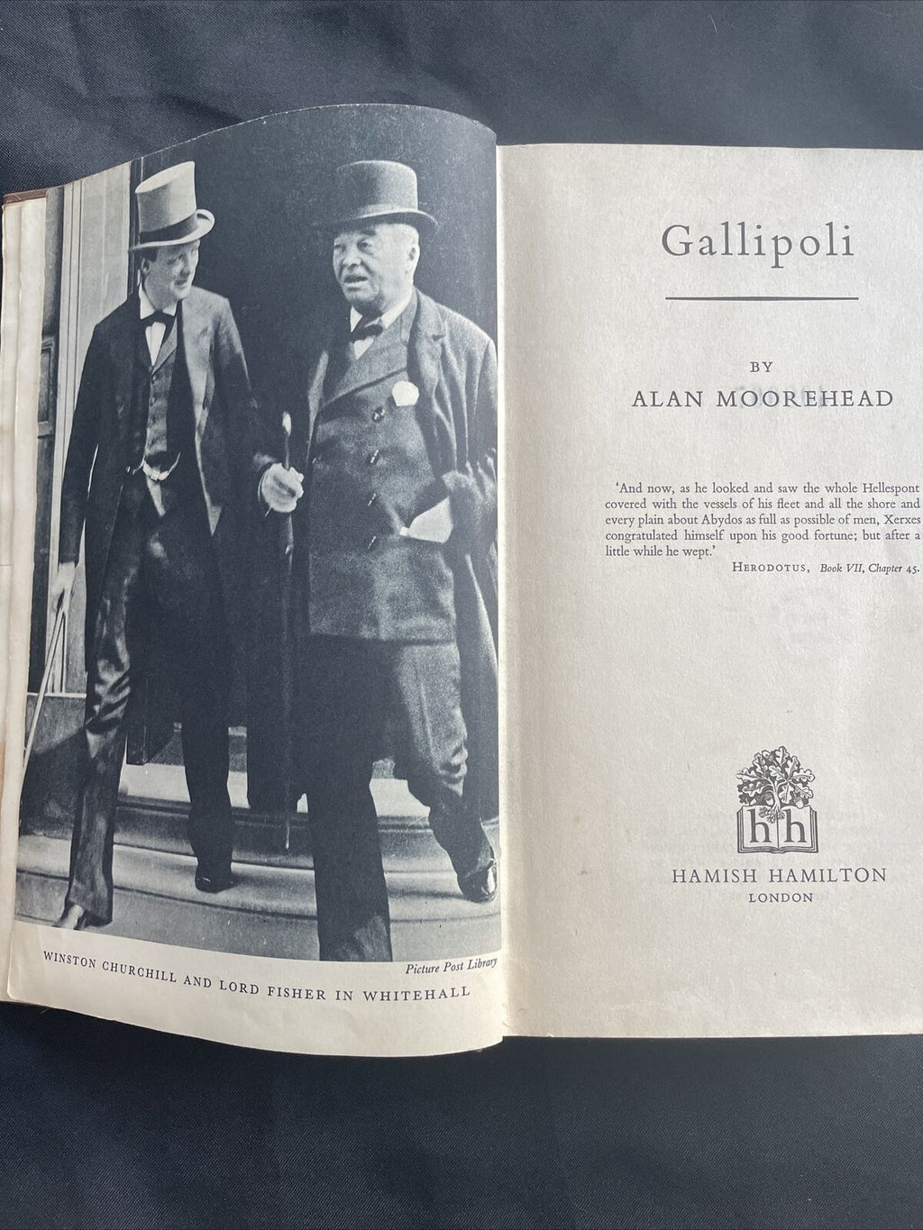 BOOK - Gallipoli - Alan Moorehead 1st Ed 1956 hardback - (9511)