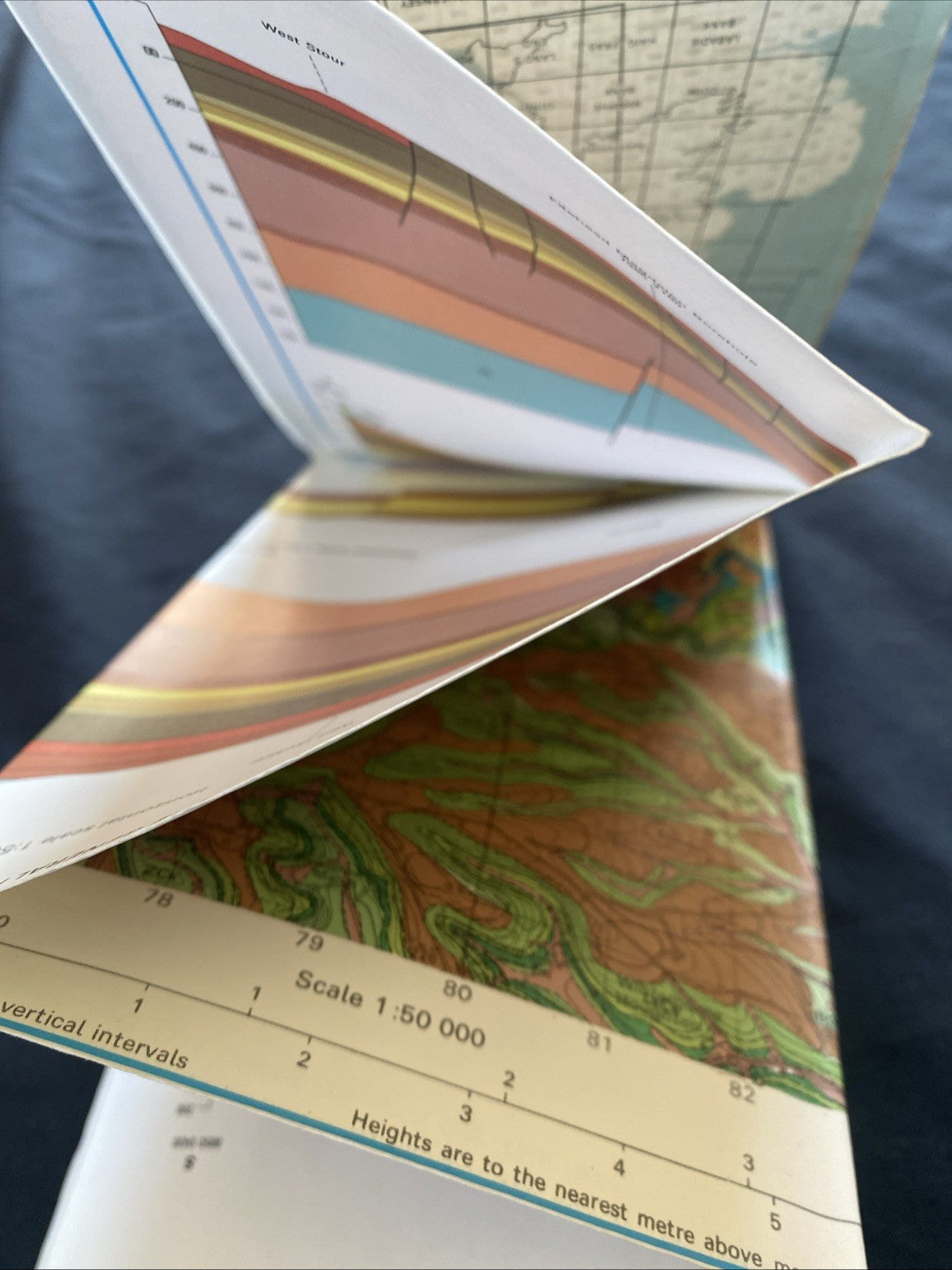 British Geological Survey Solid and Drift Edition Map Shaftesbury 1:50 sc (1306)