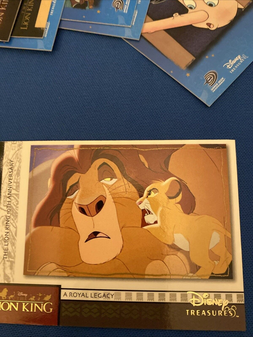Upper Deck 2003 Disney Treasures Pinocchio / Lion King x8 Trading Cards (5769