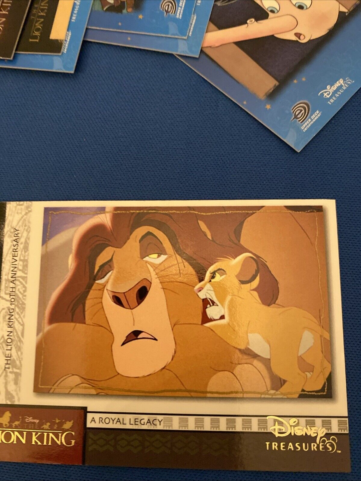 Upper Deck 2003 Disney Treasures Pinocchio / Lion King x8 Trading Cards (5769