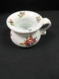 Antique Milk White Glass thick pressed potty ornament 8cm approx. - (2776)