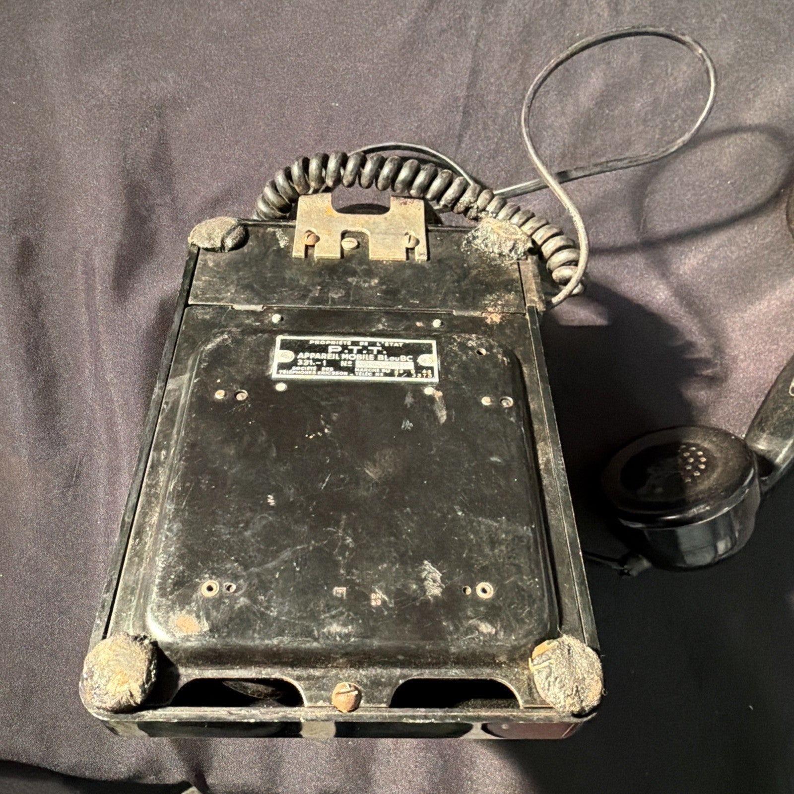 Ericsson French P.T.T 331-1 1946 Bakelite Rotary Dial Telephone - (2009)