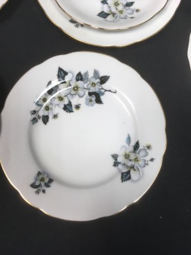 Bohemia Ceramic Works Czechoslovakia tea set antique 18 piece (6 trio) -(2764)