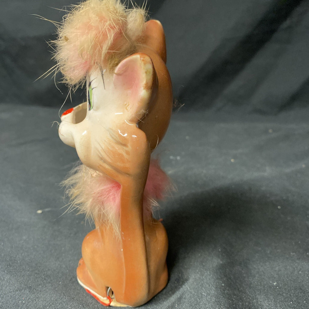 Davar Kitsch Kitty Cat Sew Caddy Scissor Holder Tape measure Japan -(1452)