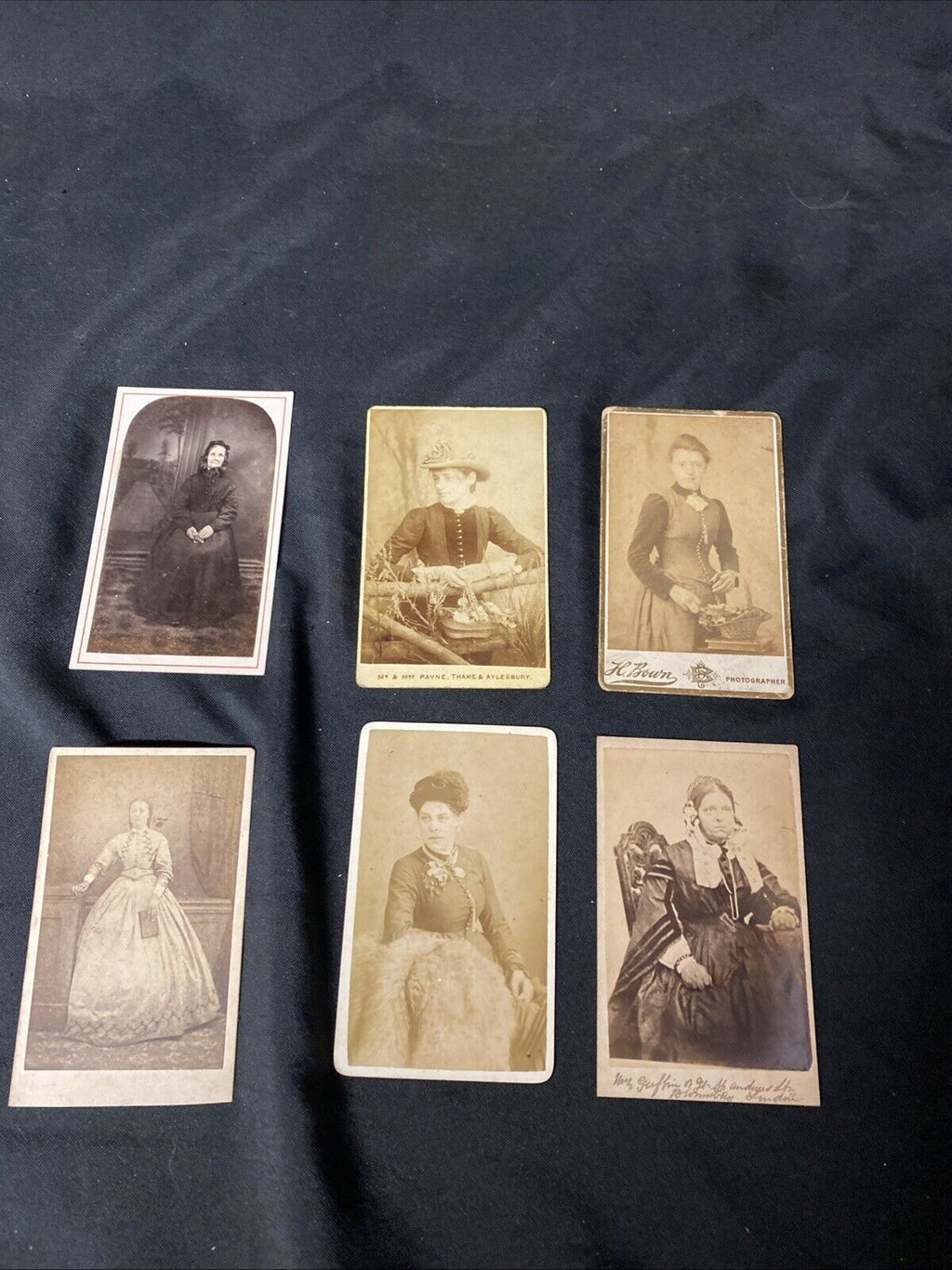 Victorian Carte De Vista CDV's x 6 Features Ladies Nice lot, London - (5446)