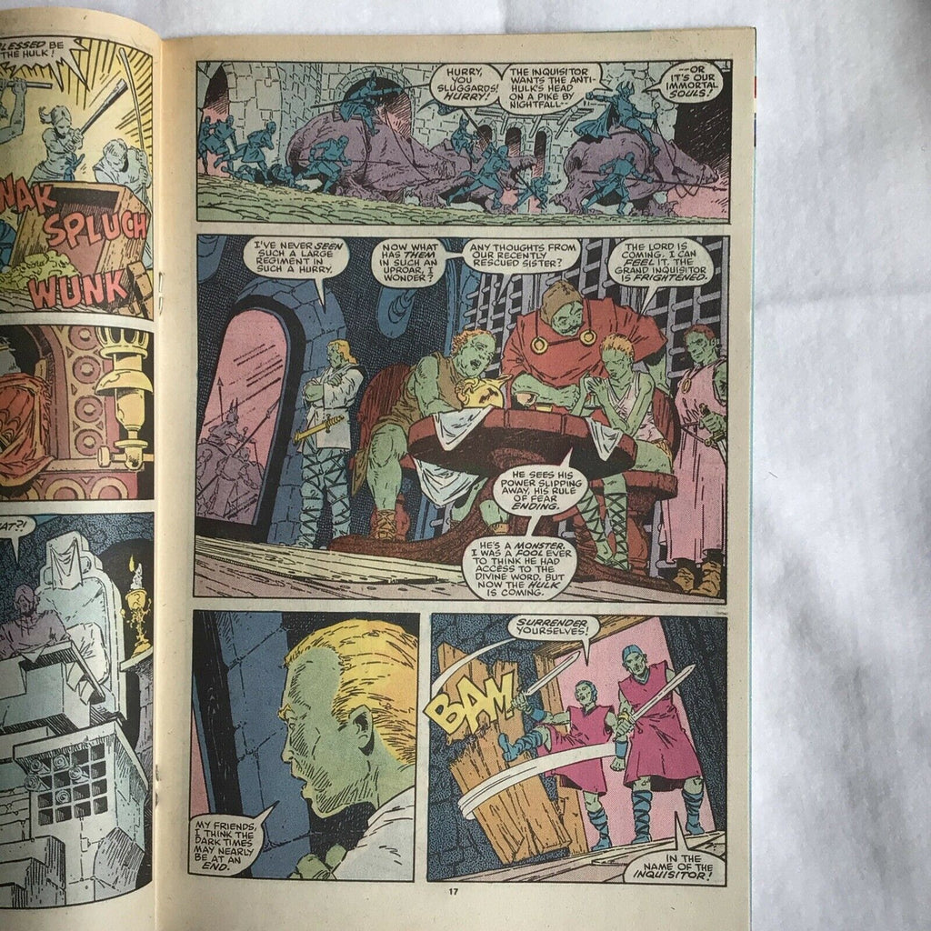 COMIC - MARVEL Comics THE INCREDIBLE HULK Fervor Feb 1989 - (8908)