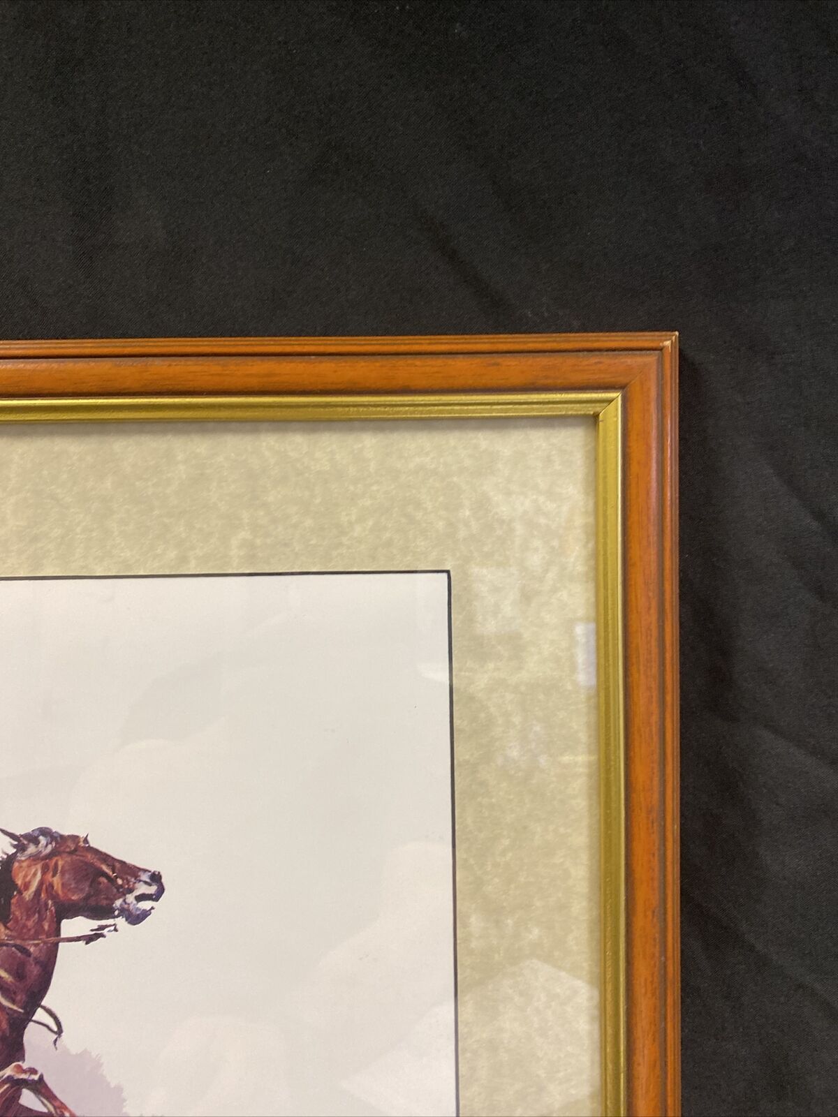 Frederic Remington A Crow Scout Watercolour print signed by Eugene Field  (7820