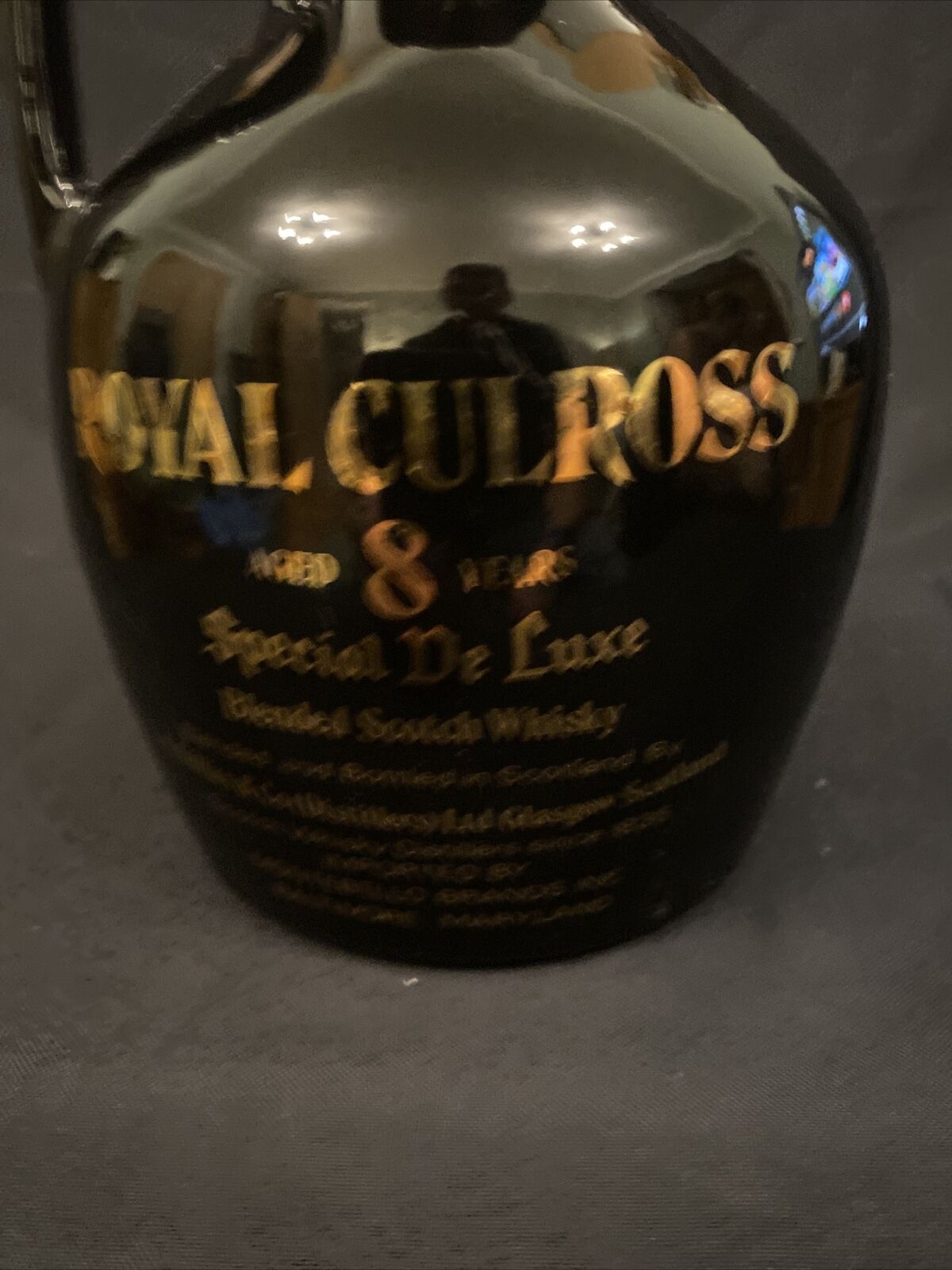 Vintage Whisky Jug Ceramic Decanter Rare  Royal Culrose - (8451)