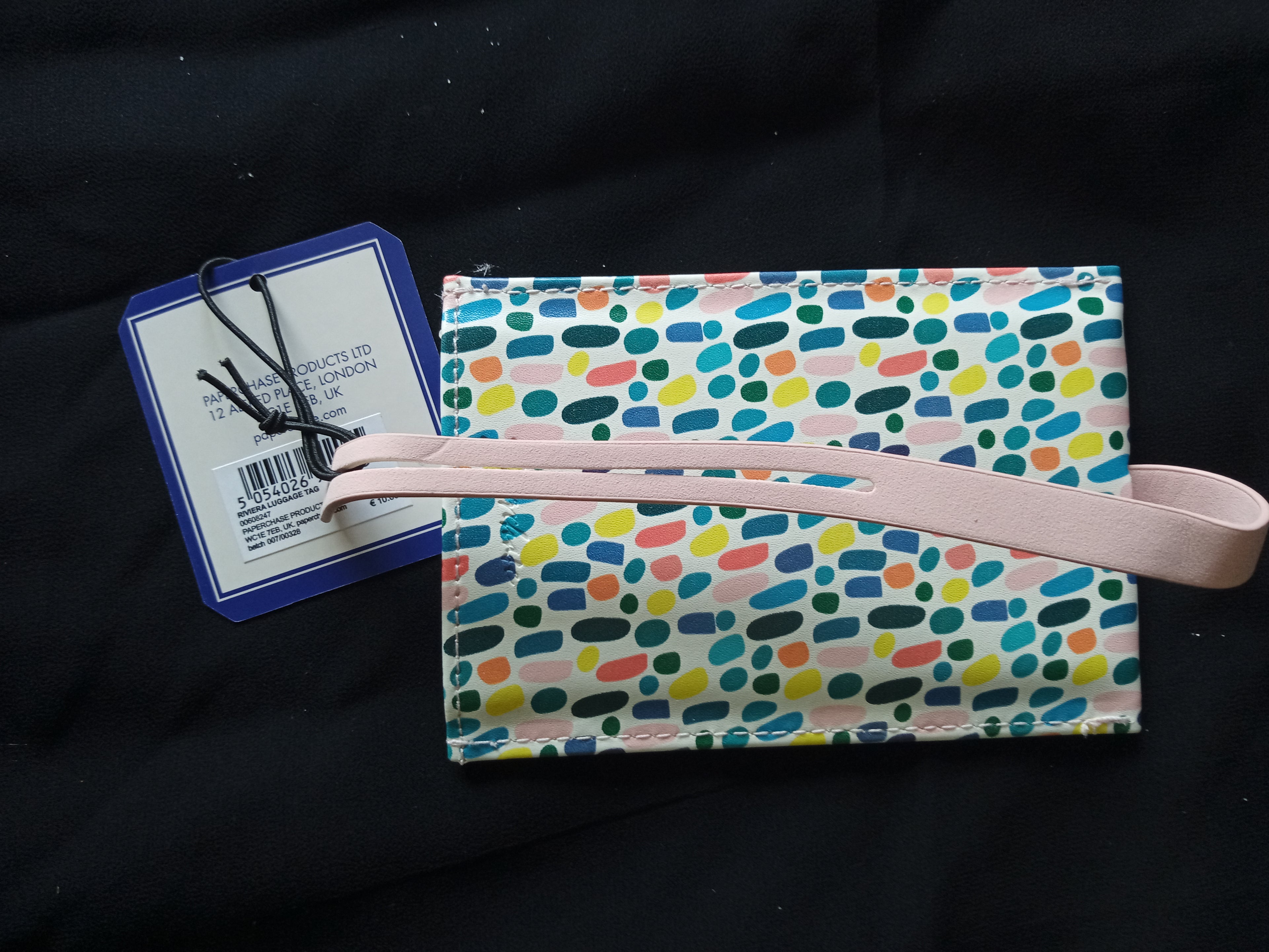 BULK BUY 24 x Luggage Tag - Sturdy and private  perfect for holidays Riviera Design