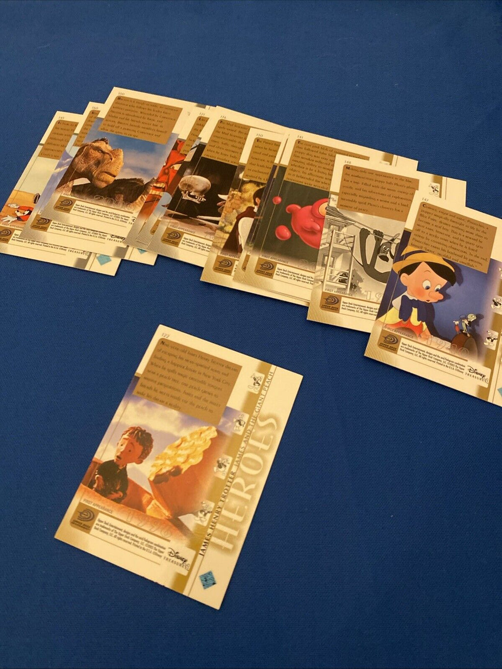 Upper Deck 2003 Disney Treasures Series Villians/Heroes x12 Trading Cards (5751)