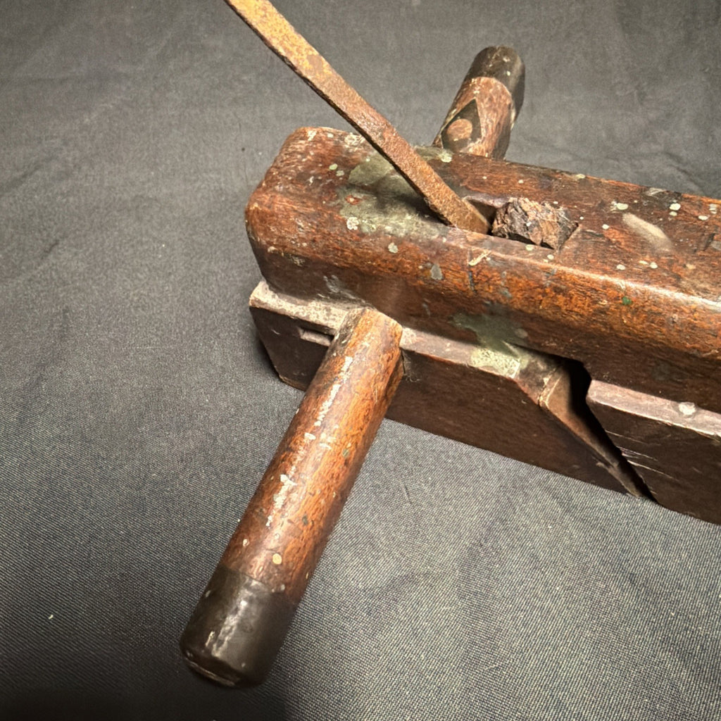 Antique British Wooden Plough Plane 9.5" - (1943)