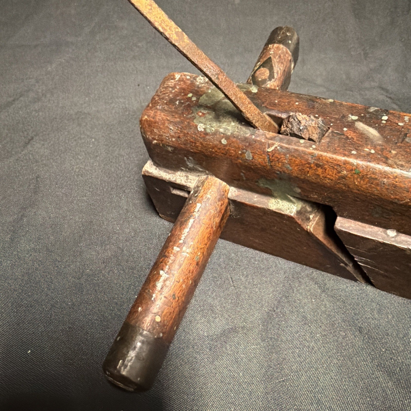 Antique British Wooden Plough Plane 9.5" - (1943)