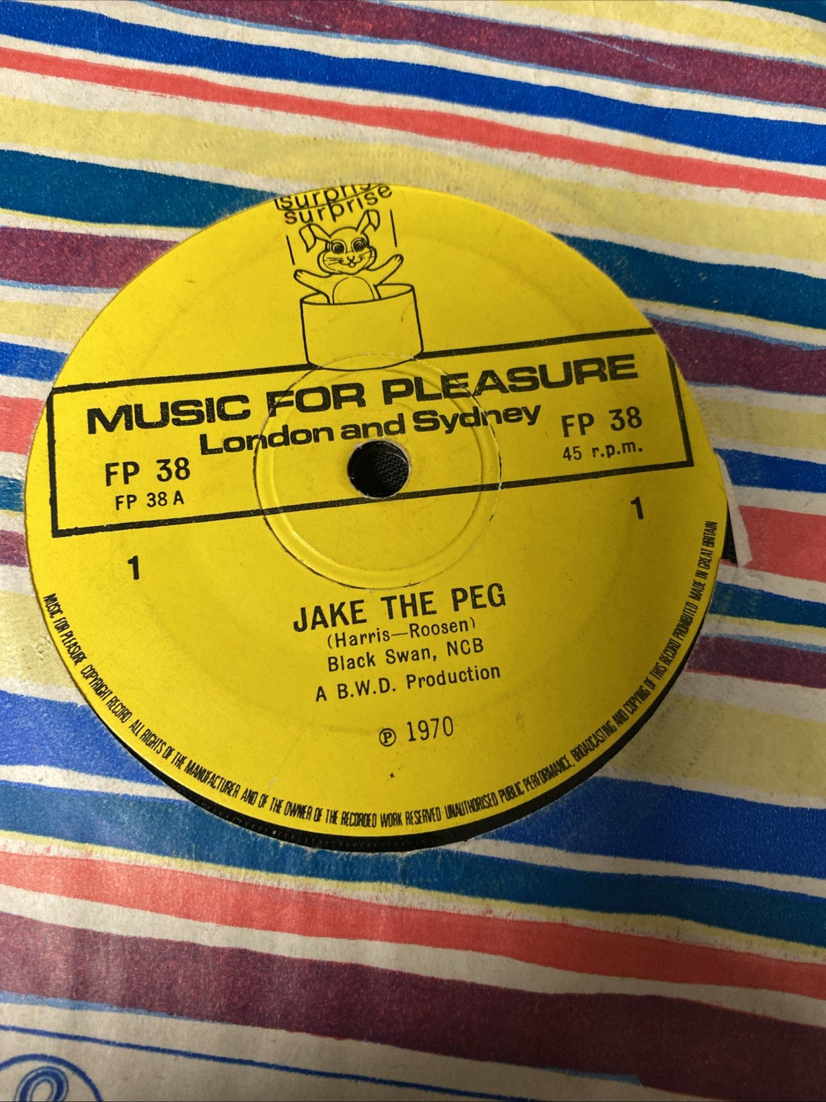 VINYL RECORD'S - 3 x All Rolf Harris ; Two Little boys; Jake The Peg; etc (1445)