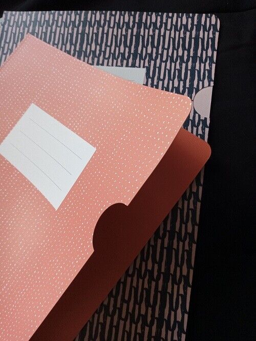 BULK BUY 96 x Wallet Folders  individual folders in 4 designs.  Takes A4 documents