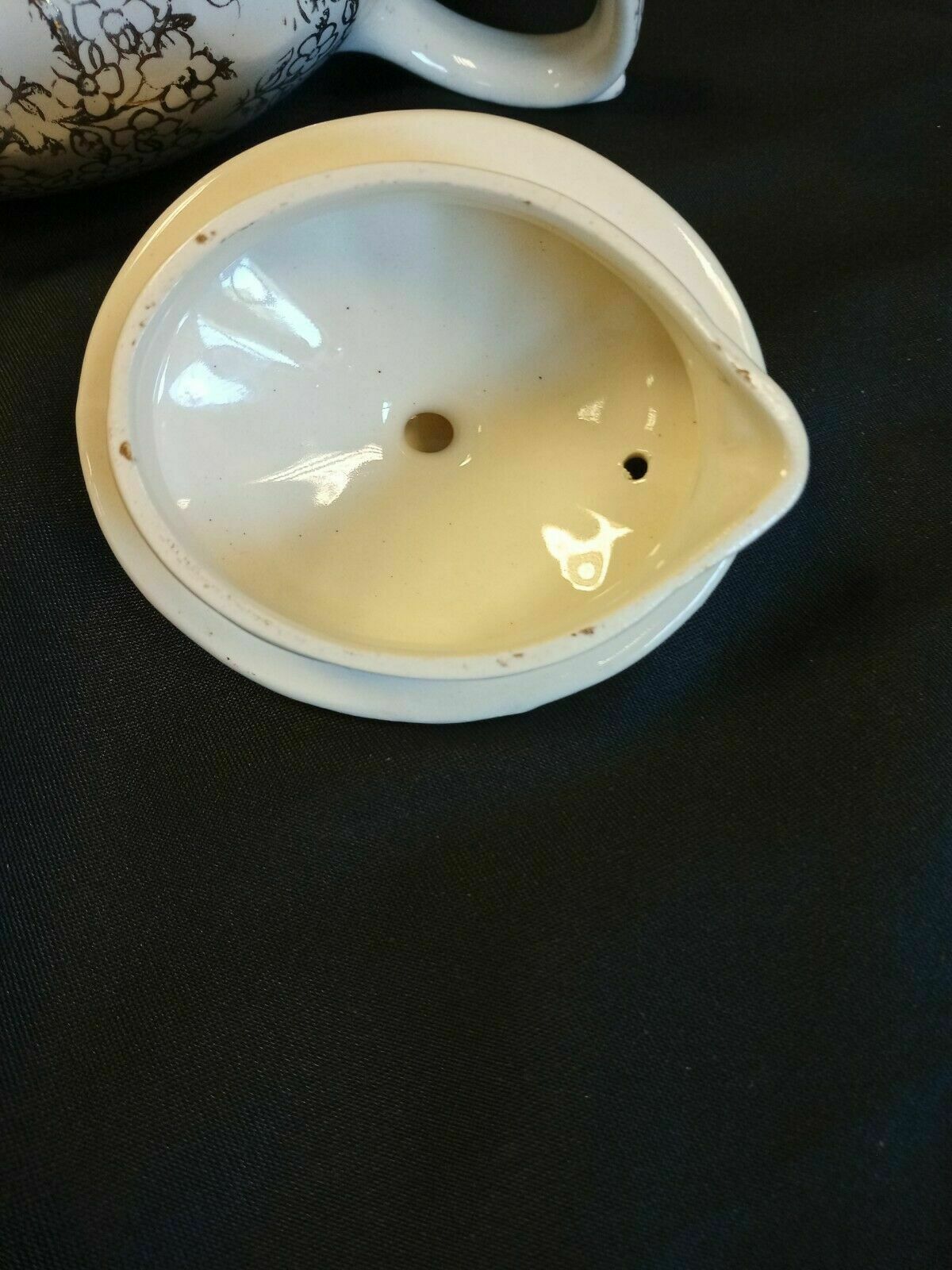 Sadler Teapot with Gilt floral design and Flower Lady Very rare pot - (7896)