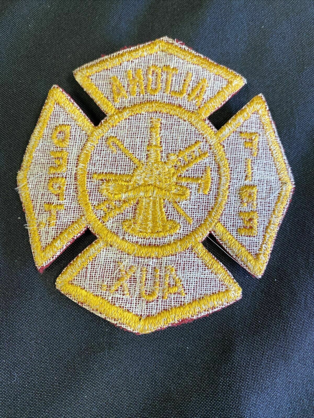 GENUINE USA Altona Fire Depart AUX Cloth Patch 90mm (7500)