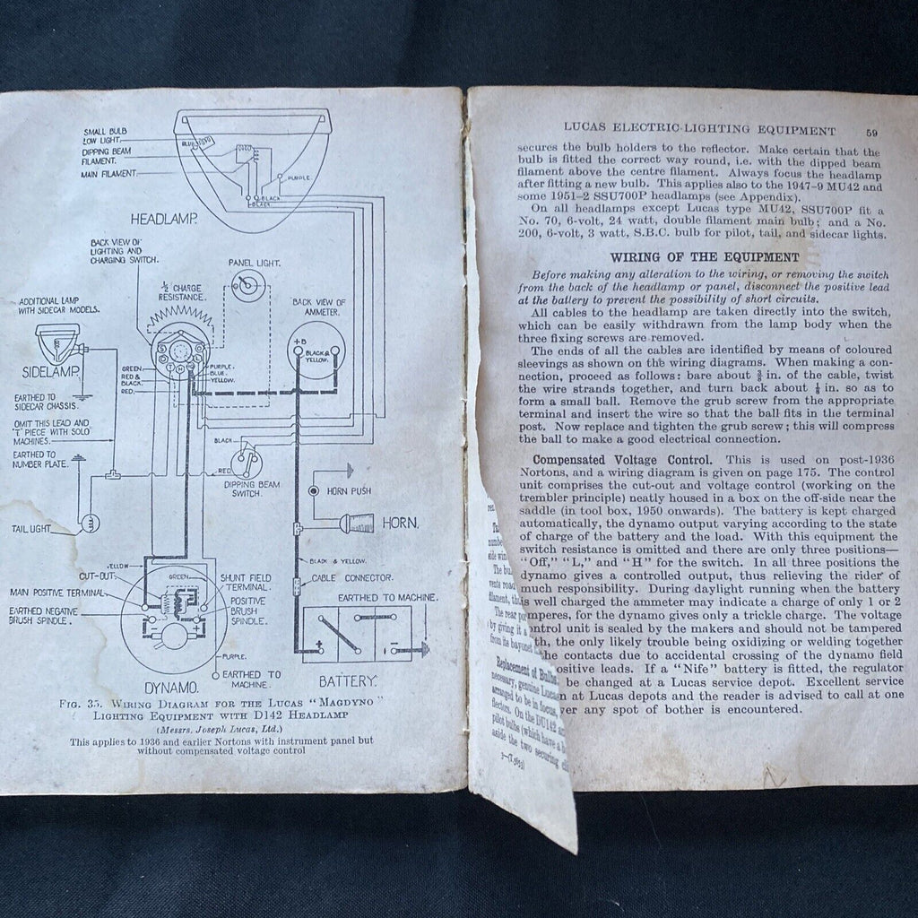 Pitmans Motor Cycle Library The Book of the NORTON WC Haycraft 1953 -(9597)