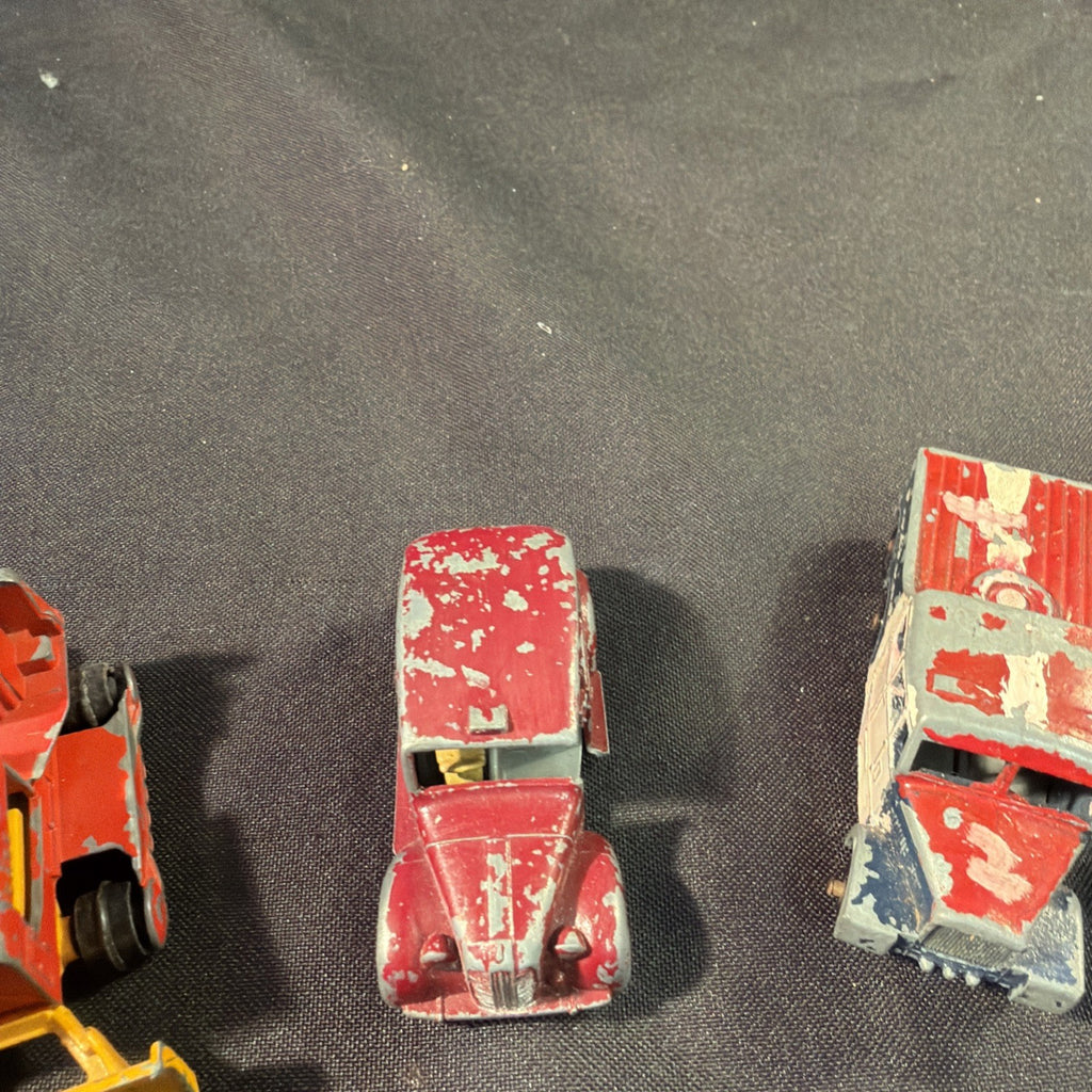 Matchbox Lesney Vintage Die Cast Toy lot x 4 Spitfire Scammell Austin Case Tractor - (2047)
