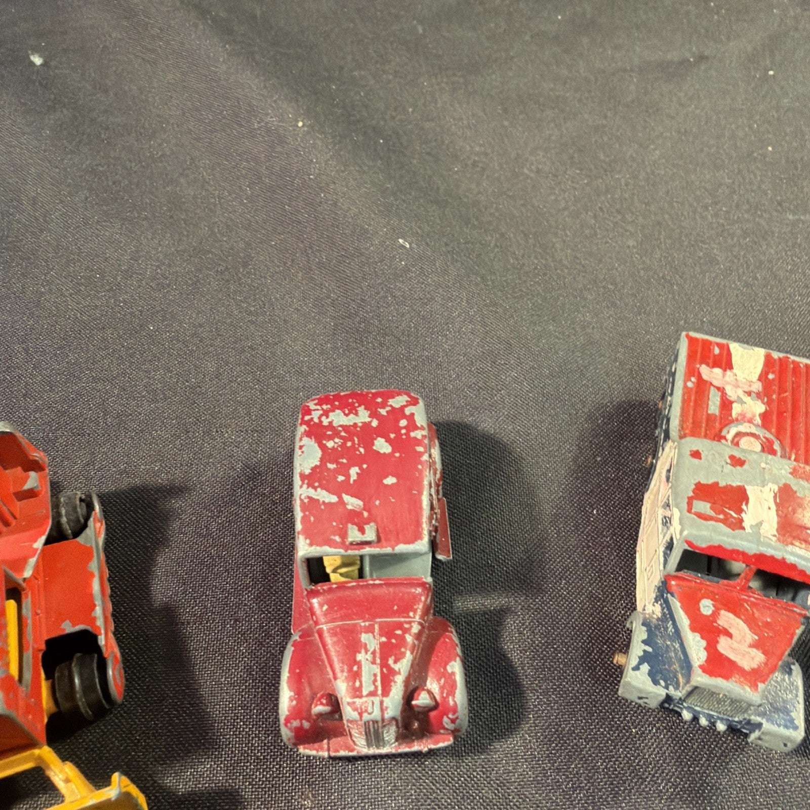 Matchbox Lesney Vintage Die Cast Toy lot x 4 Spitfire Scammell Austin Case Tractor - (2047)