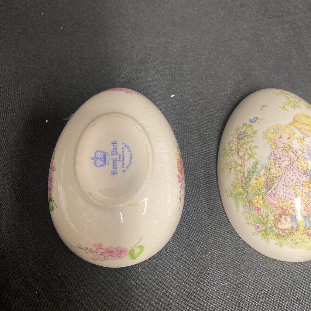 Trinket Box EGG - Royal Park England Pottery Egg - (9214