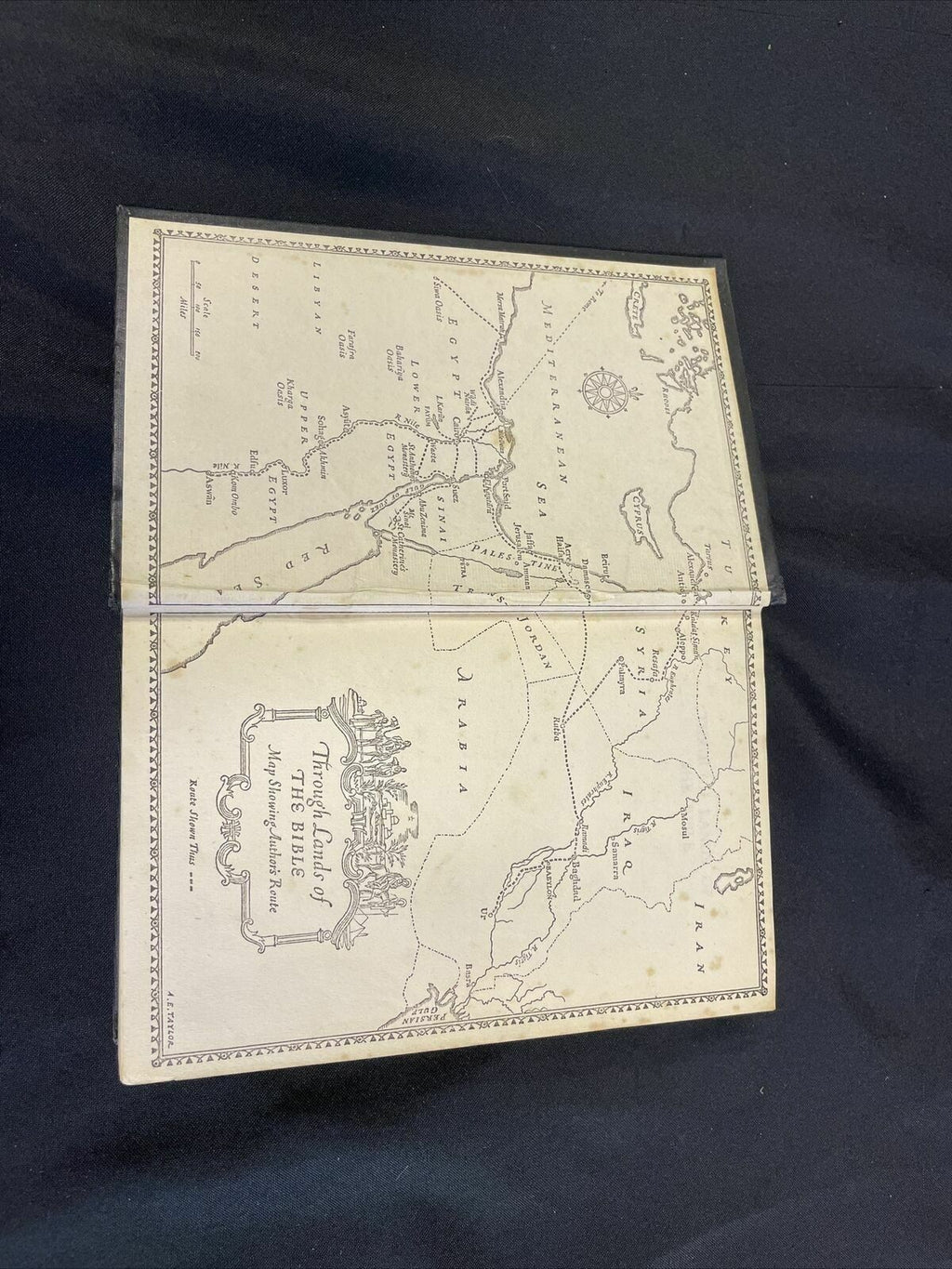 Book H. V. Morton - Through Lands of The Bible 1st Edition 1938 - (8171)