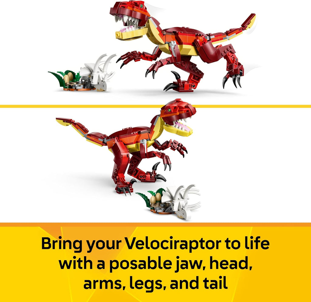 LEGO Creator 3 in 1 - Fierce Dinosaur - Velociraptor / Stegosaurus / Pterosaur - 31379