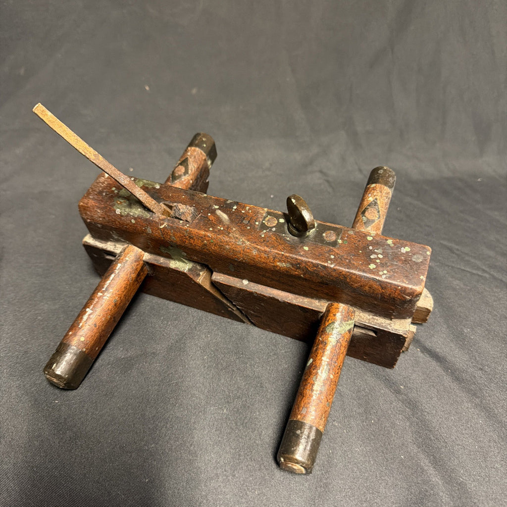Antique British Wooden Plough Plane 9.5" - (1943)