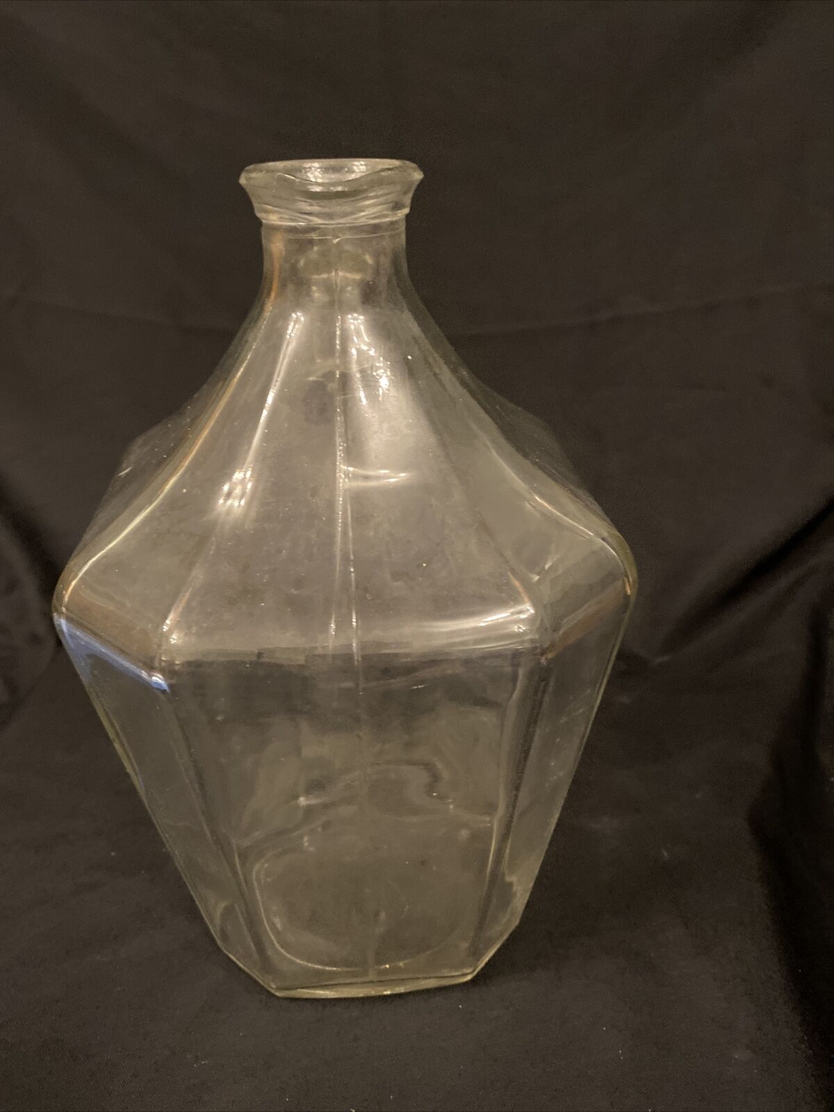 Vintage 1950's Whisky Jug Glass Decanter Rare  - (8456)