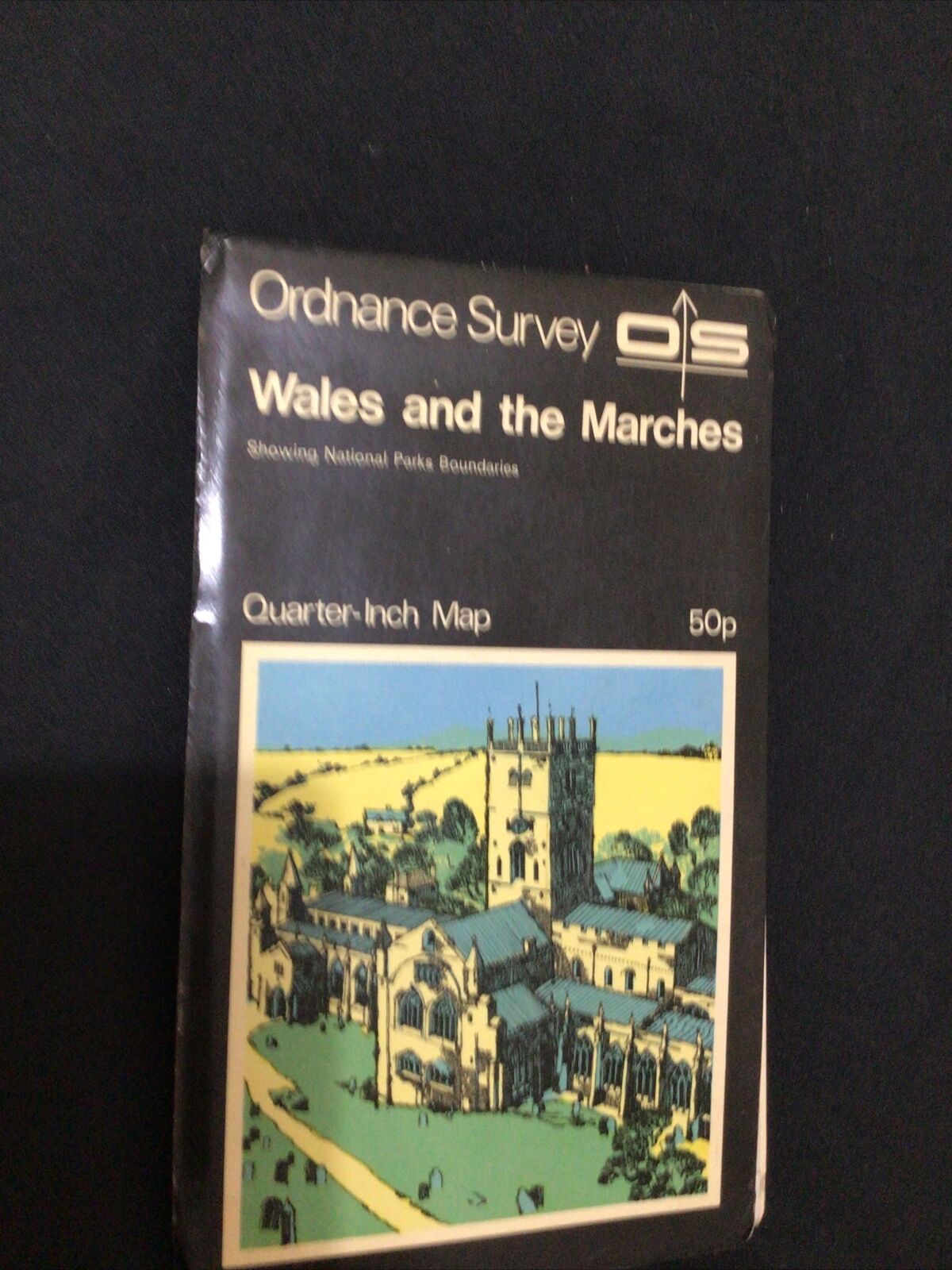 MAP - Ordnance Survey 1971 Special Ed Wales and the Marches 1/4 inch - (8654)-
