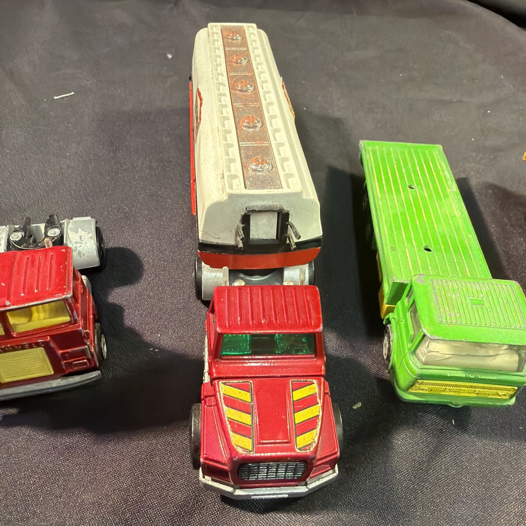 Matchbox Lesney Super Kings 1971-1973 Trucks x 6 inc Texaco Scammell Daf  - (2046)