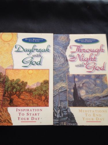 Book - Quiet Moments with God Daybreak and Through Night 2 books - 1999 - (1195)