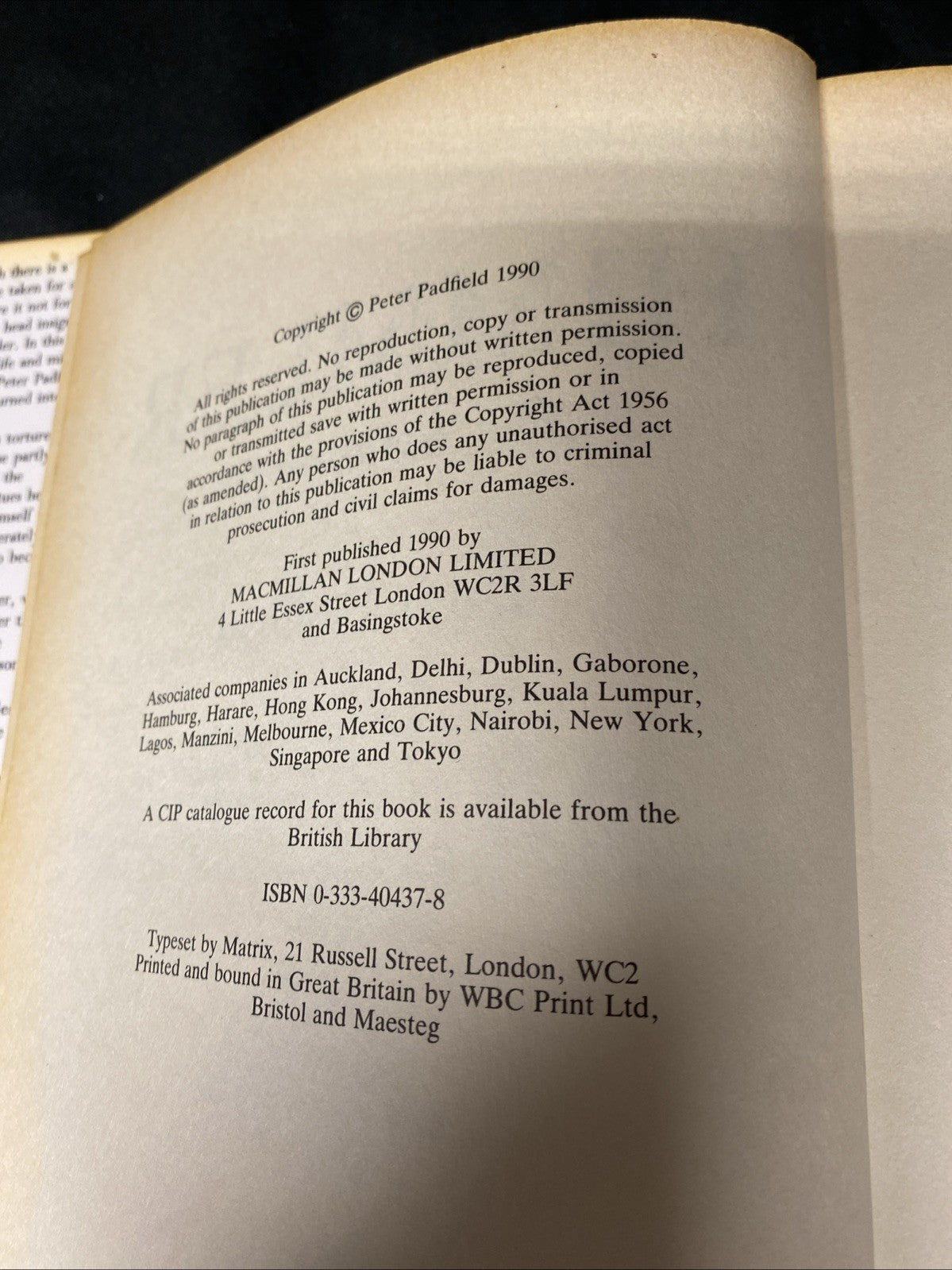 Book - Himmler - Peter Padfield - 1990 1st ed + DJ - (1537)