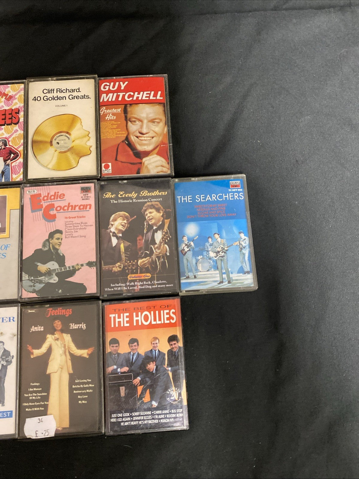 20 Cassette tapes Mainly 60's / 70's Searchers Ross Cochran - (1736)