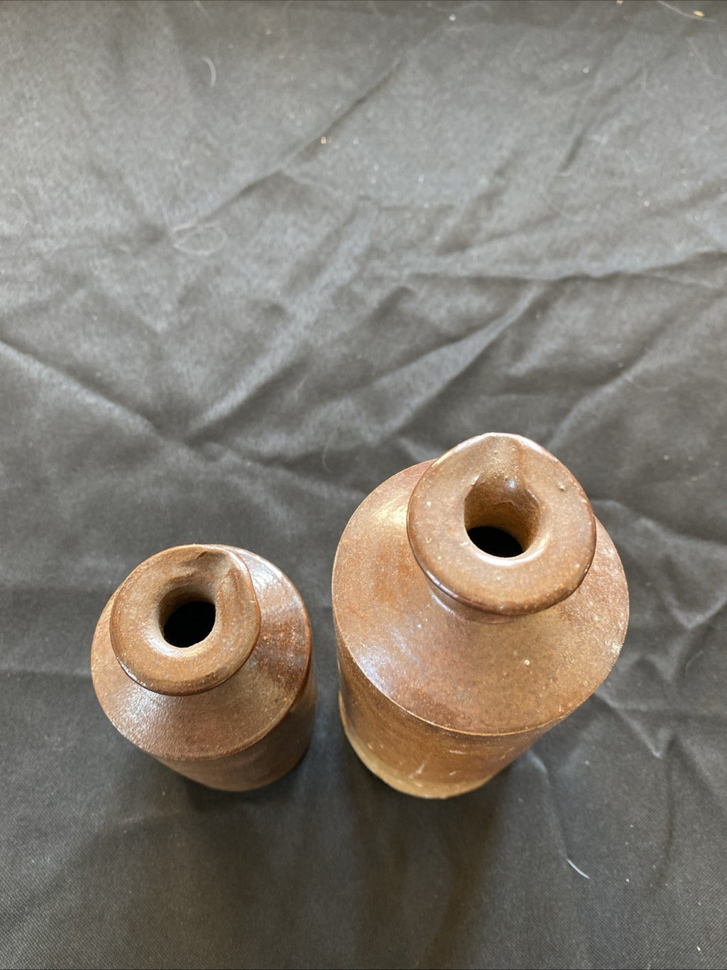 Pair of Salt Glaze Stoneware Bottles Lovatt & Lovatt Notts Langley Mill - (1002)