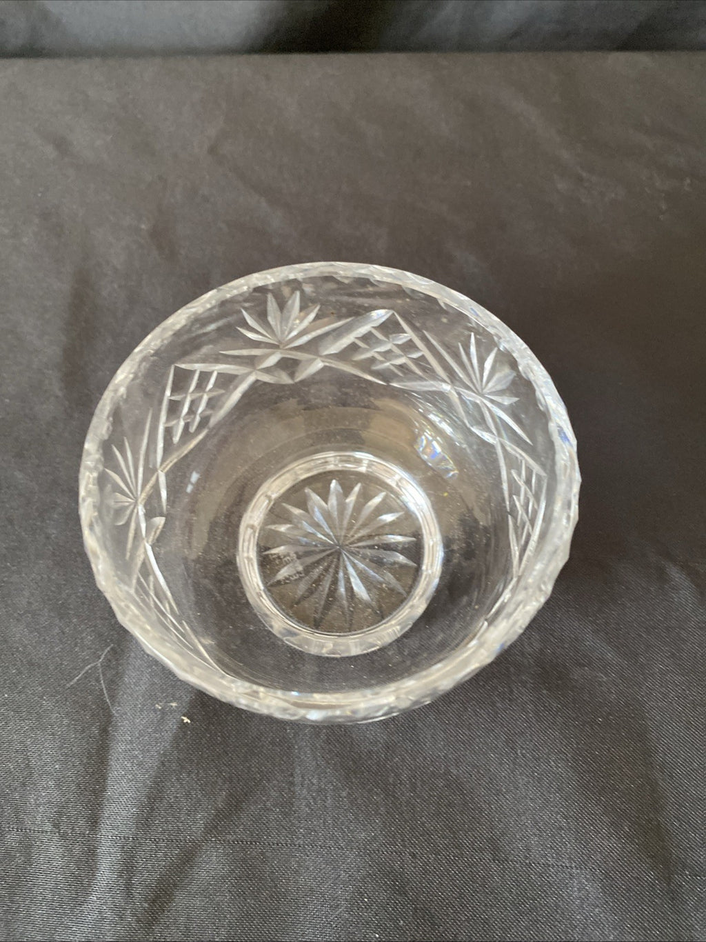 Thomas Webb Thos. Webb Signed Crystal Footed Bowl 1970's 87mm Diam -(5462)