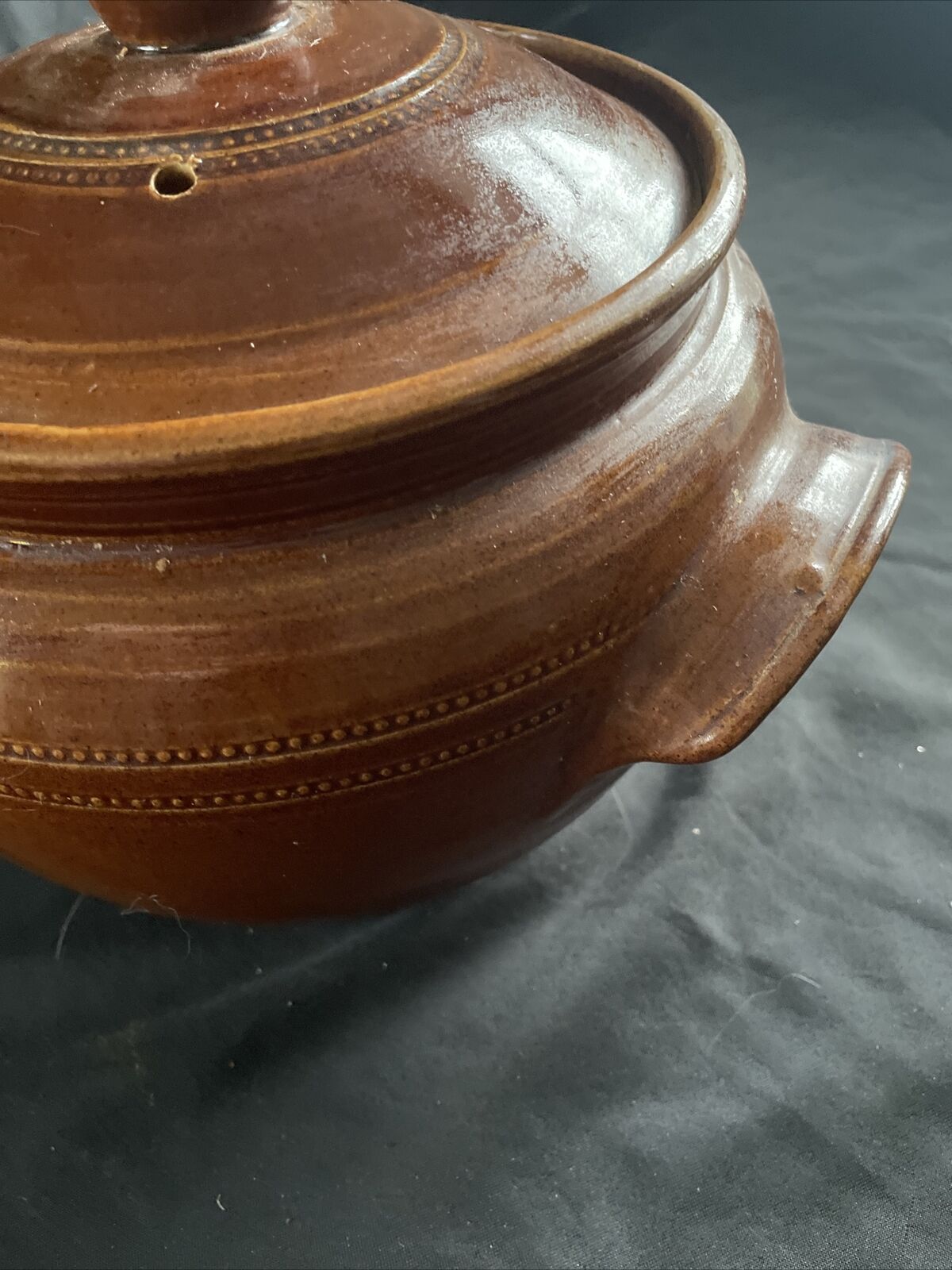 Vintage Pearsons of Chesterfield 6pt Cooking stoneware pot - (9391)