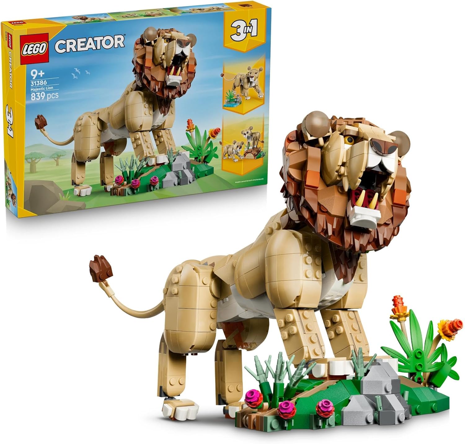 LEGO Creator 3 in 1 - Wild Animals: Majestic Lion - 31386