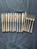 Elkington Silver Plate England - 15 x cutlery National Trust Stamp (5915)
