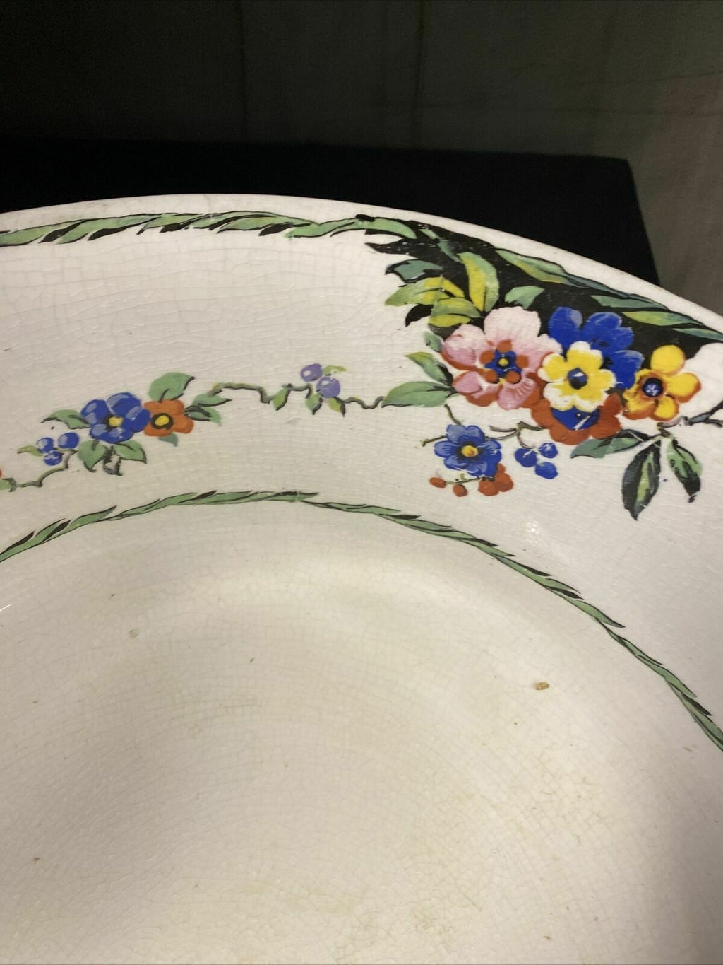 Swinnertons 1930's Very Large pottery bowl Pink 41cm Very Rare Bowl - (8122)