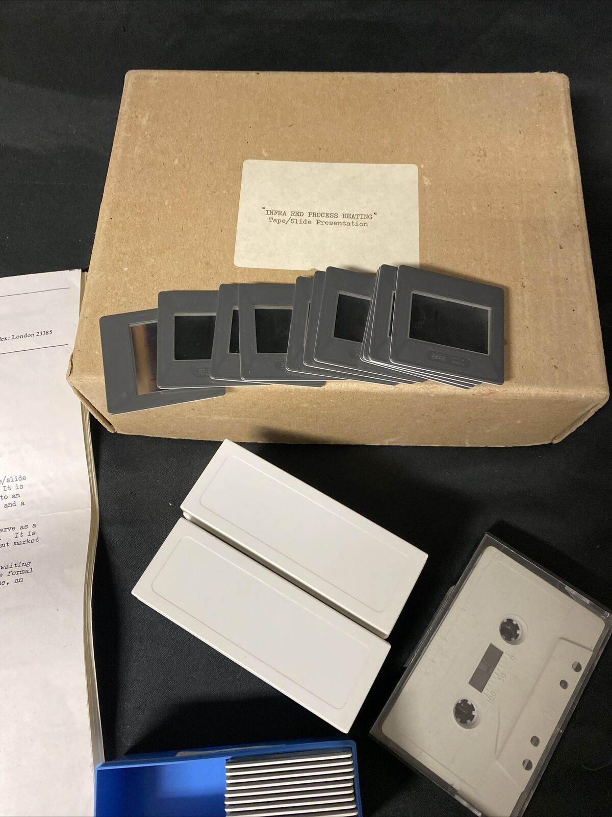 1970's Vintage presentation 74 slides & Tape Infra-Red Process Heating -(5113)