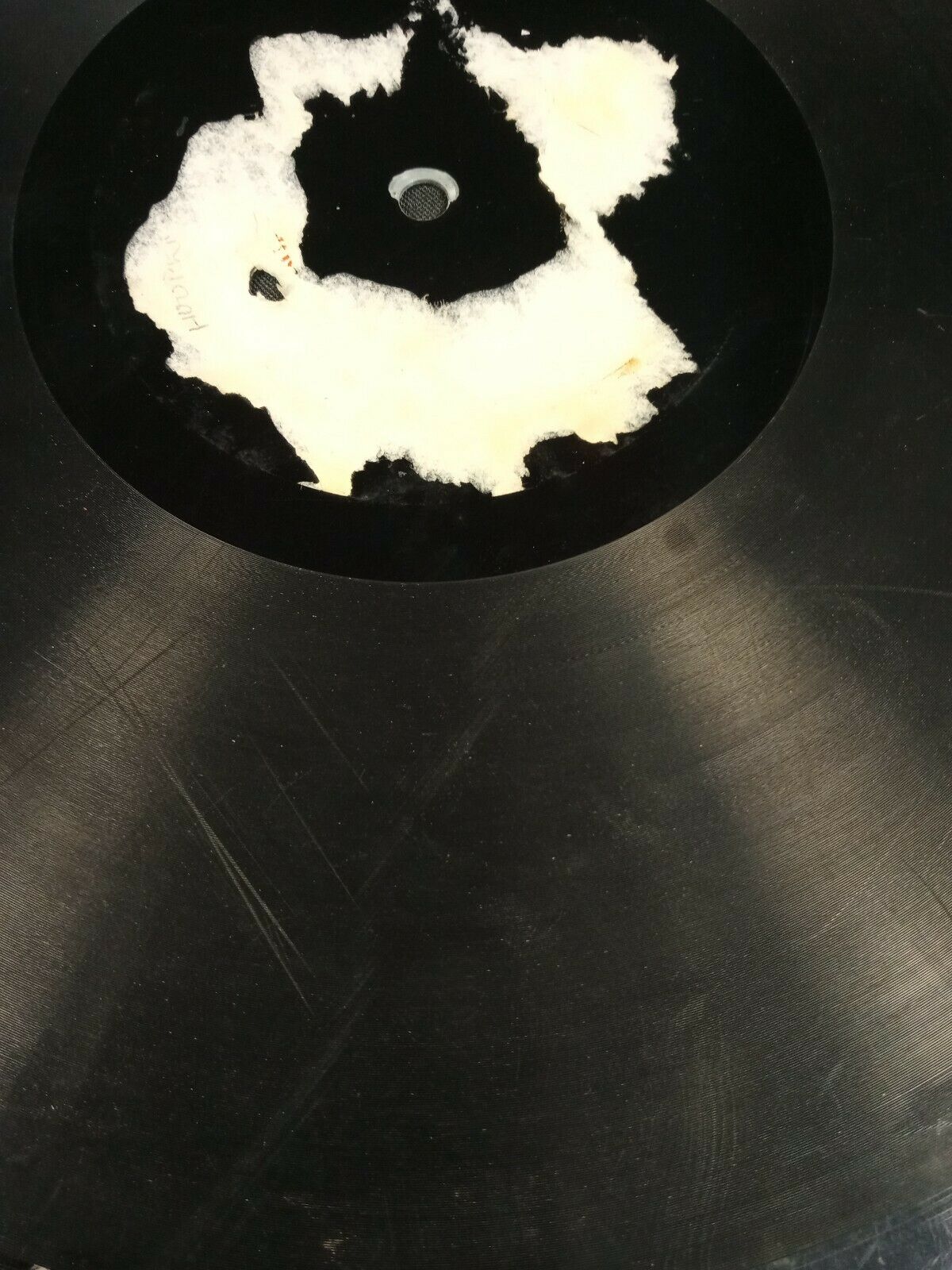 Zinc Acid Dip Record one sided Antique- 12" Very rare item - (7696)