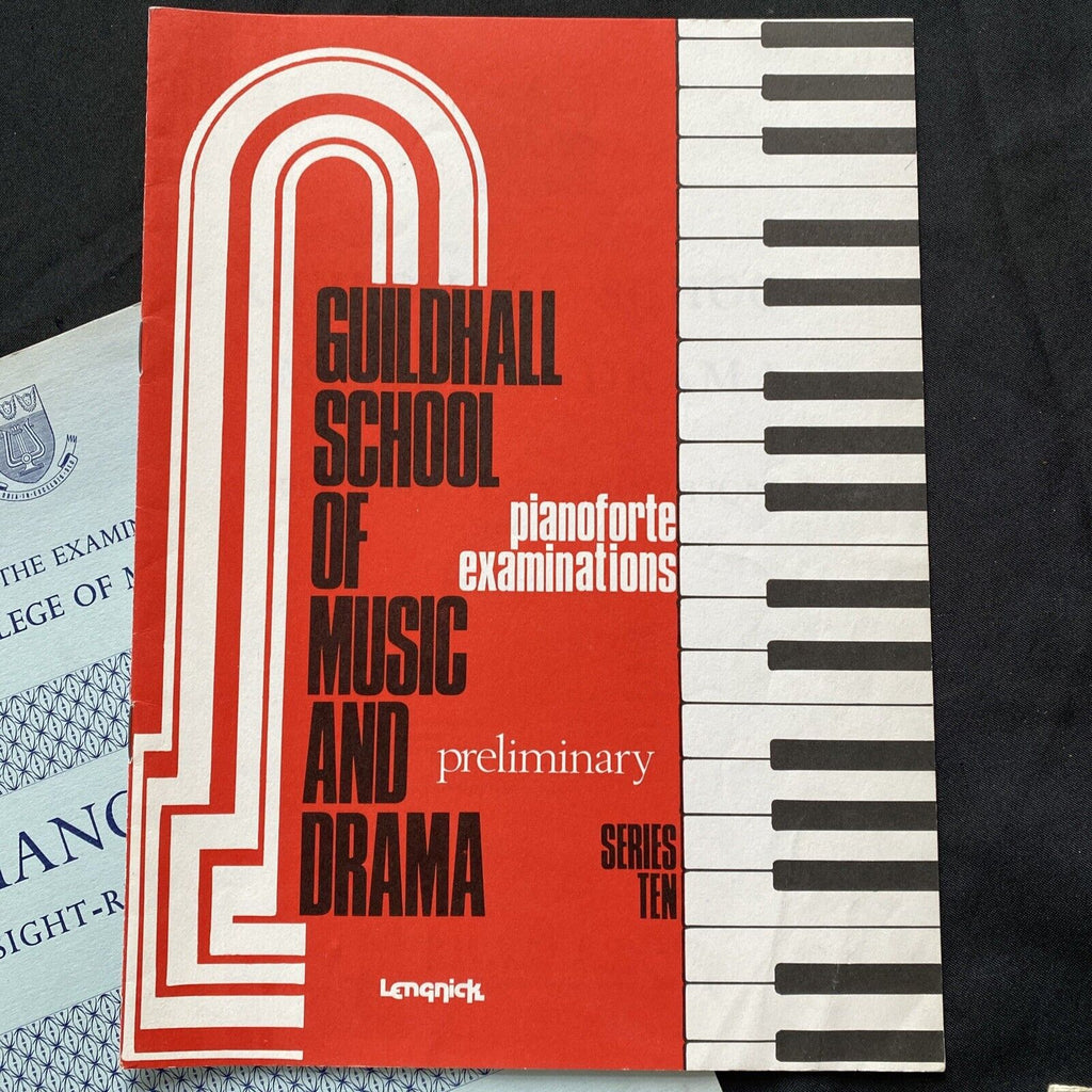 Piano Music Books x 4 from Guildhall School of Music and Drama 1950's - (9542)