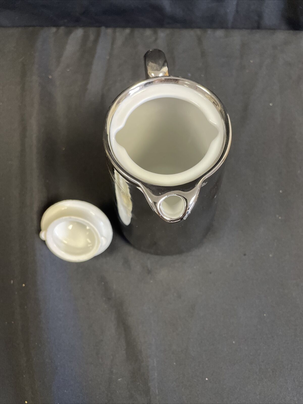 Royal Worcester Silver ceramic Teapot Shape 14 Size 4 Fireproof - (8126)