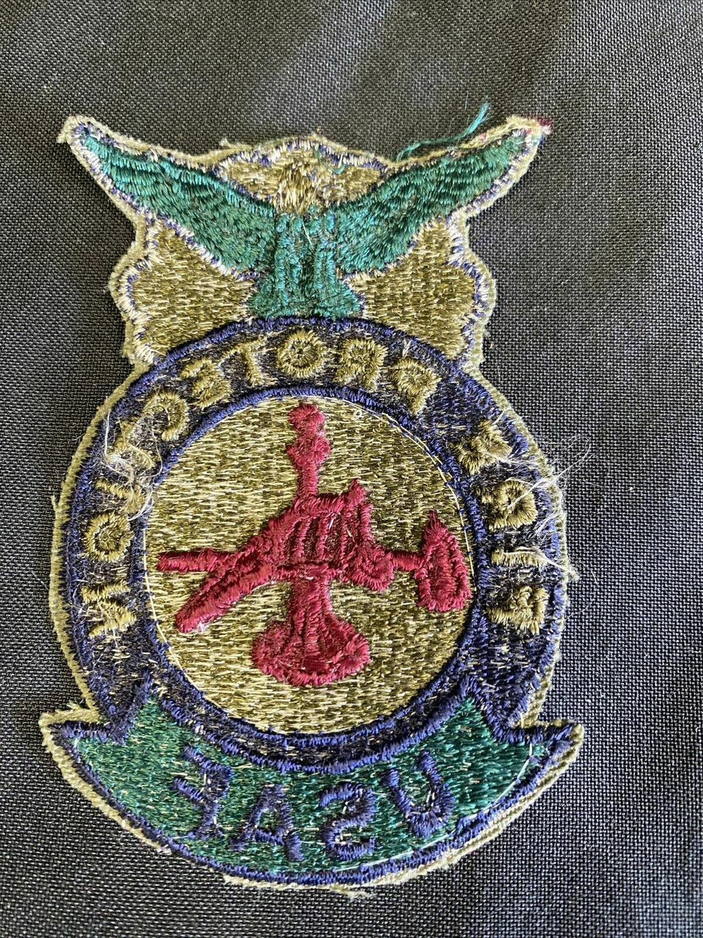 GENUINE USA USAF Fire Protection Patch 100mm x 65mm (7499)