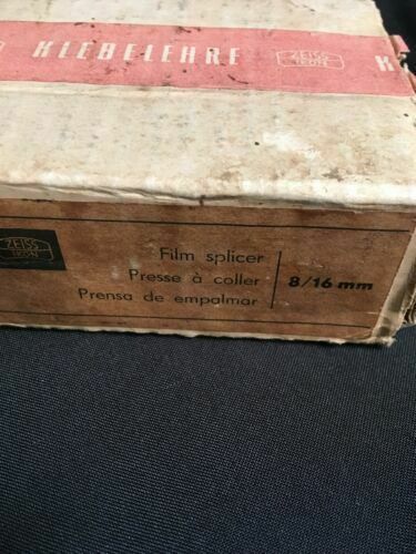 Vintage Carl Zeiss Ikon Film Splicer in box + instructions MADE IN GERMANY (7112