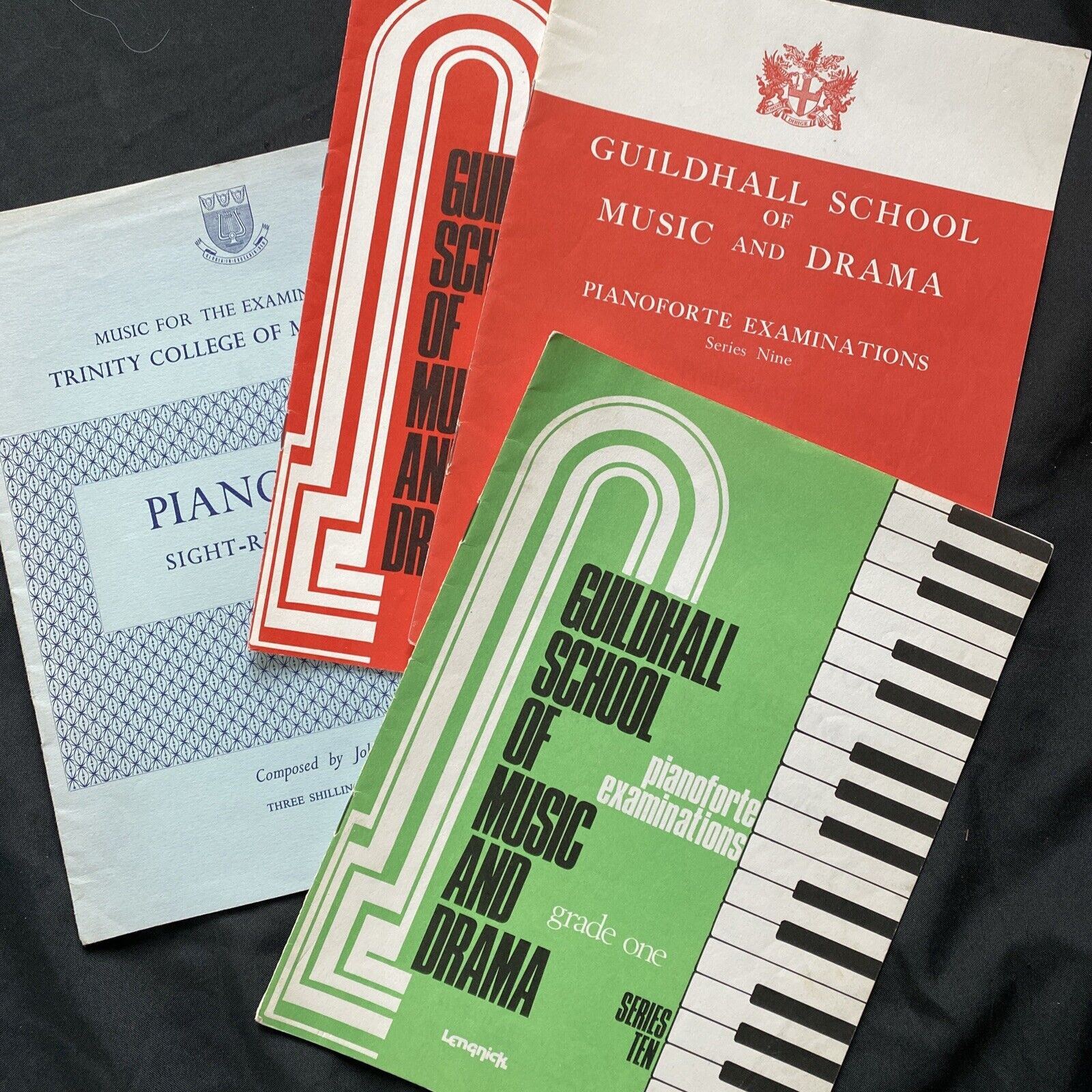 Piano Music Books x 4 from Guildhall School of Music and Drama 1950's - (9542)