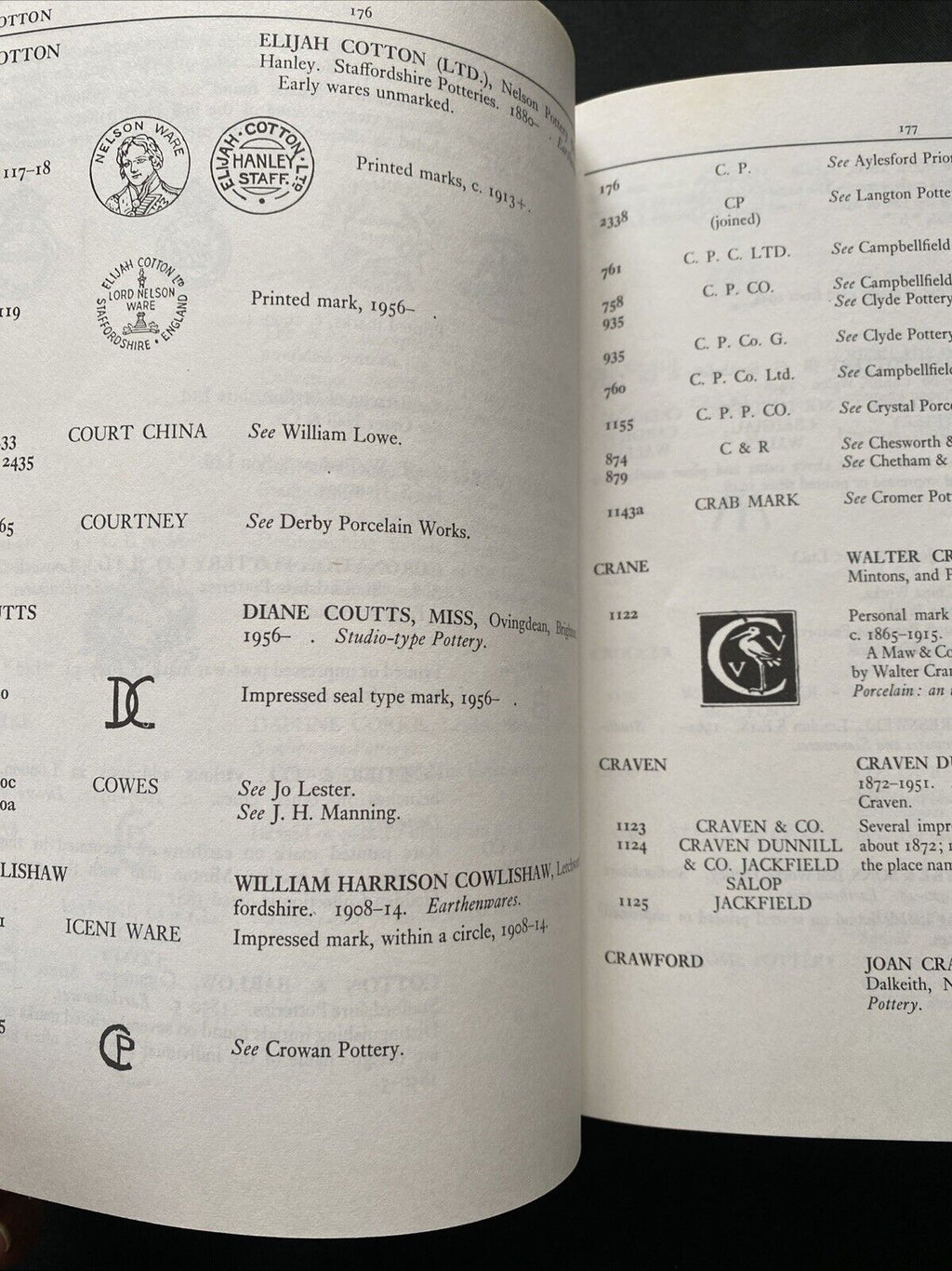 Encyclopedia of British Pottery and Porcelain Marks, G A. Godden 1988 (5892)