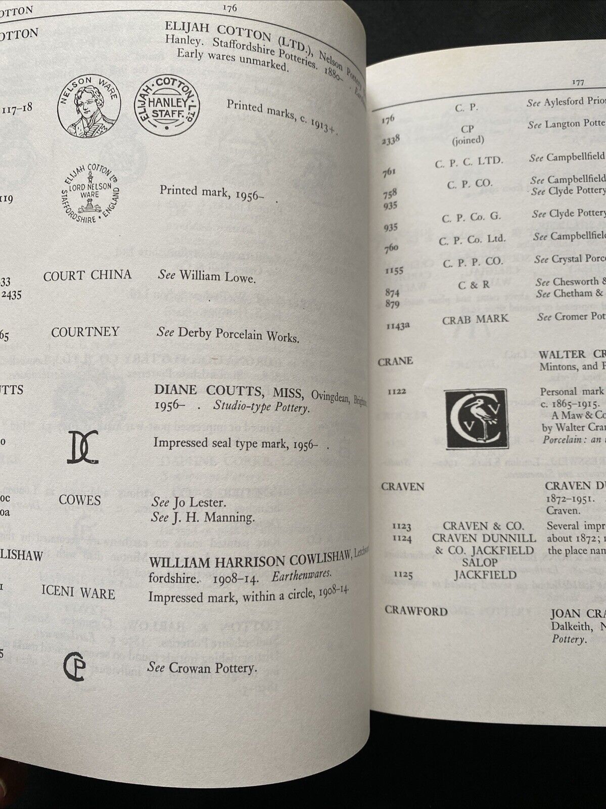 Encyclopedia of British Pottery and Porcelain Marks, G A. Godden 1988 (5892)