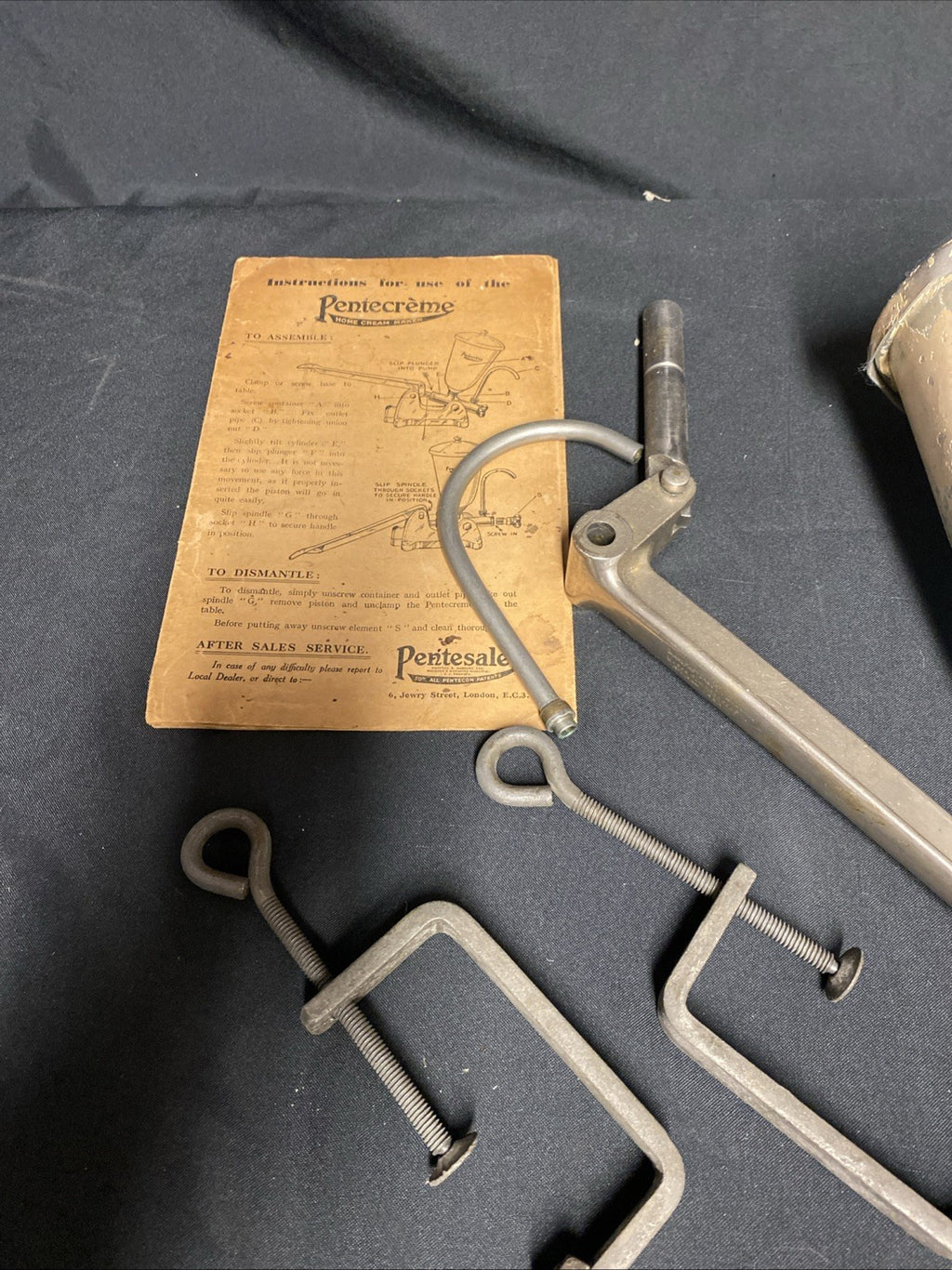 1930 Pentecreme Home Creme Maker Art Deco Stunning Rare - (1636)