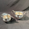 Silver Plate 1920's Sugar Bowl and Creamer Excellent Condition - (2059)